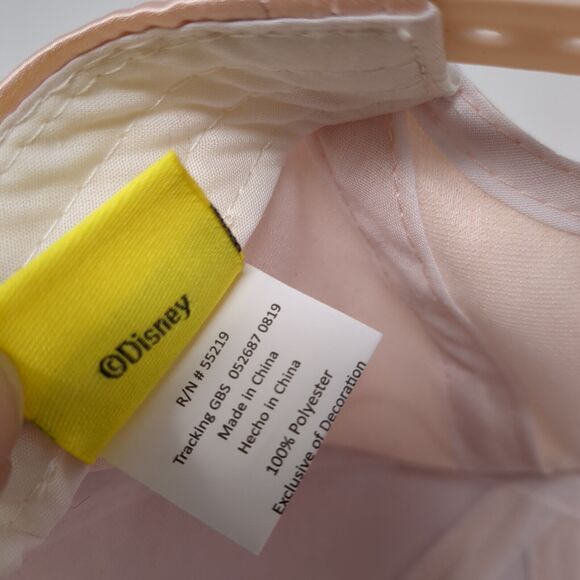 Minnie Mouse Ears Snapback Hat Pink OS Adjustable Embroidered W/Tags Disney - Picture 9 of 9